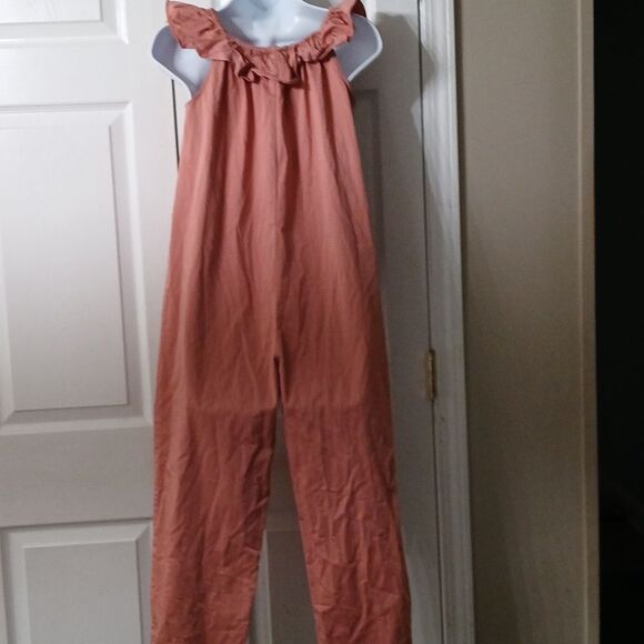 The Nines by Hatch maternity light mauve cropped jumpsuit romper  Sz XS NWOT - Picture 5 of 8